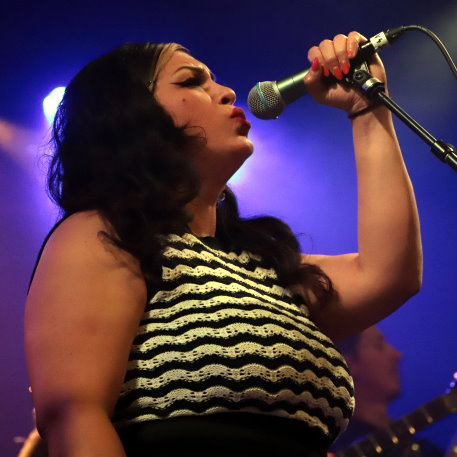 Jackie Mendez (USA) with The Steady 45s - 10. Freedom Sounds Festival - Kantine, Koeln - 19. April 2024 (10).JPG